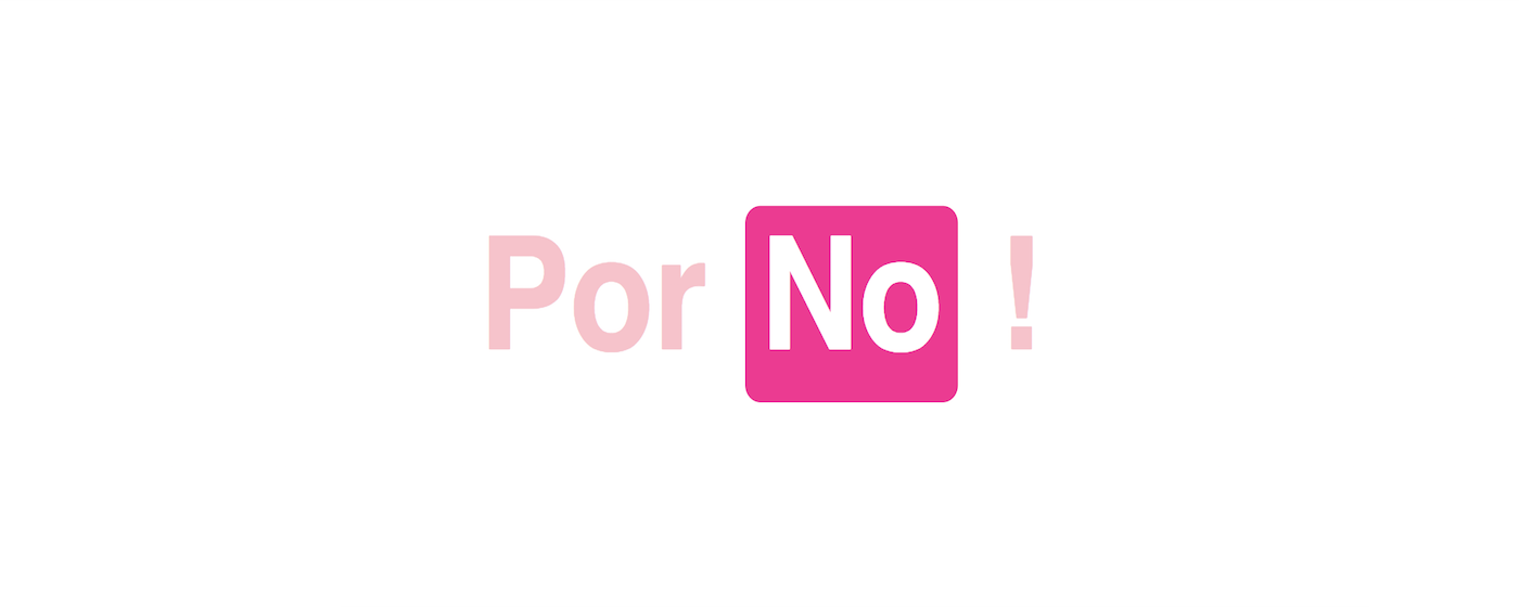 A promotional banner for PorNo!